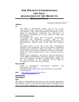 Belachew_Mekuria_THE_POLITICS_UNDERPINNING_THE_NON_REALISATION_OF.doc